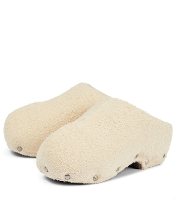 Textured cotton tweed clogs | Acne Studios