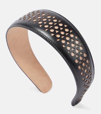 Diadema Vienne de piel cortada a láser | Alaïa