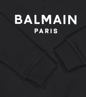 Sudadera de algodón con logo | Balmain Kids
