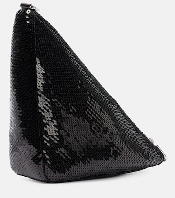 Triangle sequin shoulder bag | Prada