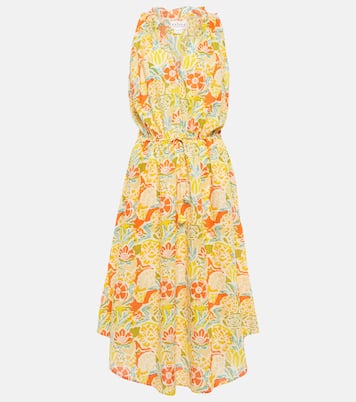 Abito midi Ramona in cotone con stampa | Velvet
