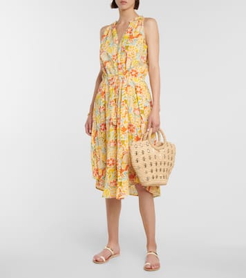 Abito midi Ramona in cotone con stampa | Velvet