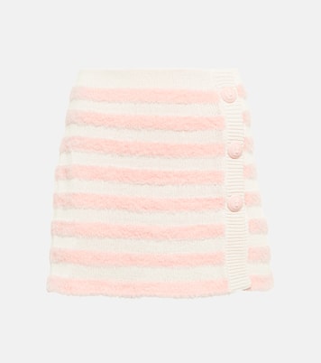 Striped wool-blend tweed miniskirt | Balmain