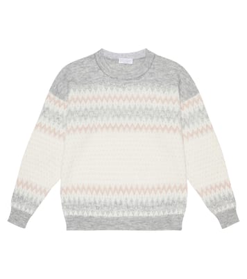 Pullover aus Mohair und Wollgemisch | Brunello Cucinelli Kids