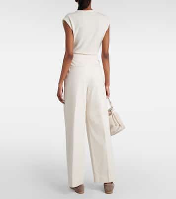 High-Rise-Hose aus einem Baumwollgemisch | Brunello Cucinelli