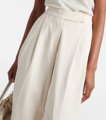 High-Rise-Hose aus einem Baumwollgemisch | Brunello Cucinelli