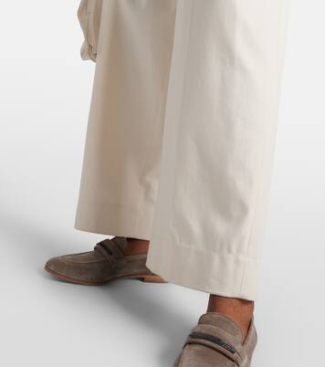 High-Rise-Hose aus einem Baumwollgemisch | Brunello Cucinelli