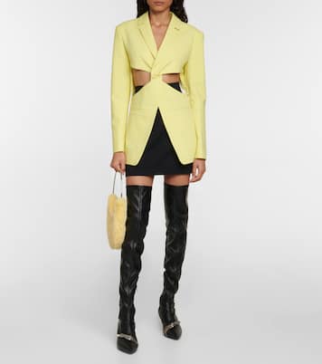 Botas mosqueteras de piel con cremallera | Coperni