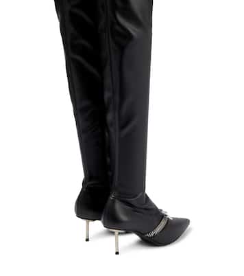 Botas mosqueteras de piel con cremallera | Coperni
