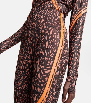 High-rise printed leggings | Adidas by Stella McCartney