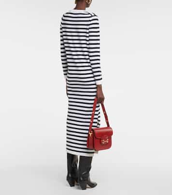 Abito lungo in lana e cashmere a righe | Jardin des Orangers