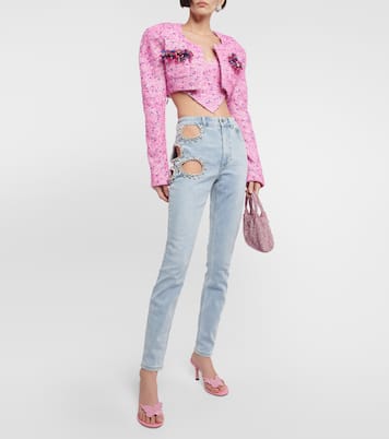 Verziertes Cropped-Top | Area