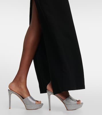 Crystal-embellished platform sandals | Gianvito Rossi