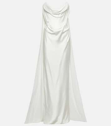 Robe longue de mariée Galaxy Cape en crêpe | Vivienne Westwood