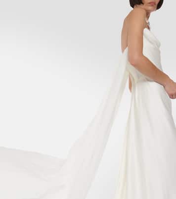 Robe longue de mariée Galaxy Cape en crêpe | Vivienne Westwood