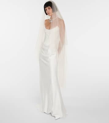 Robe longue de mariée Galaxy Cape en crêpe | Vivienne Westwood