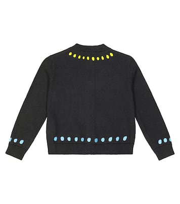 Cardigan brodé en coton et laine | Stella McCartney Kids