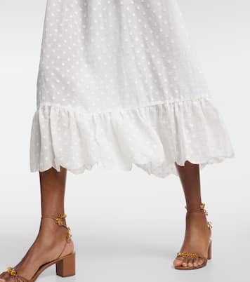 Off-Shoulder-Midikleid aus Baumwolle | Marysia