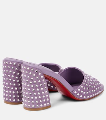 Jane embellished suede mules | Christian Louboutin