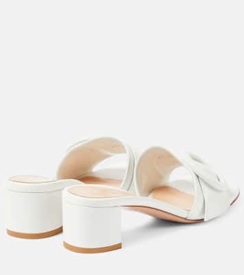 Pantoletten aus Leder | Gianvito Rossi