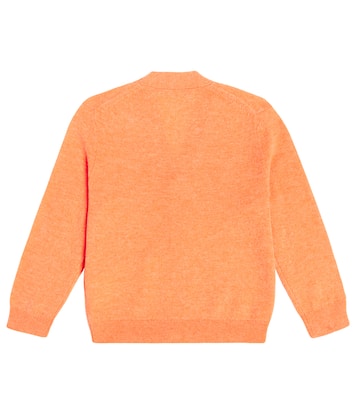 Cardigan Face Logo aus Wolle | Acne Studios Kids