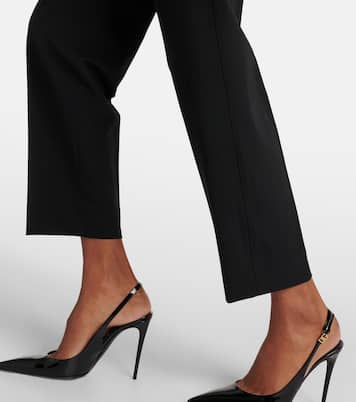 Schmale Low-Rise-Hose aus einem Wollgemisch | Dolce&Gabbana