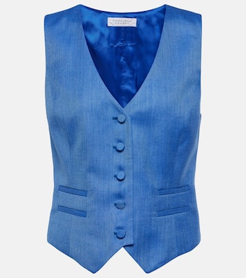 Coleridge wool, silk, and linen vest | Gabriela Hearst