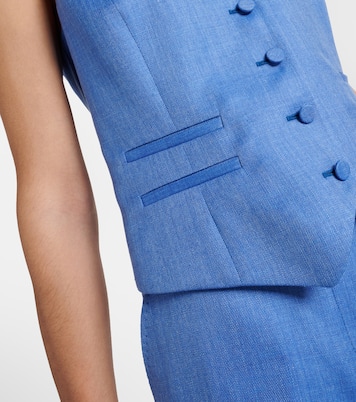 Coleridge wool, silk, and linen vest | Gabriela Hearst