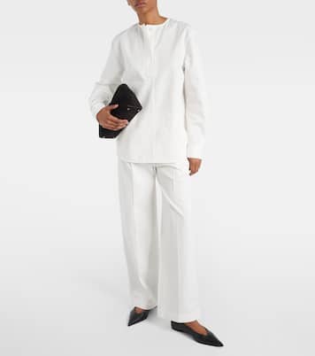 Blusa de sarga de algodón | Toteme