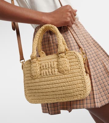 Schultertasche Arcadie aus Häkelstrick | Miu Miu