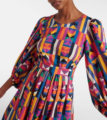 Midikleid Multiple aus Baumwolle und Seide | Eres