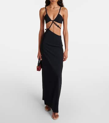 Robe longue à perles | Christopher Esber