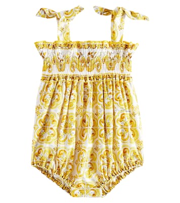 Baby Body Majolica aus Baumwolle | Dolce&Gabbana Kids