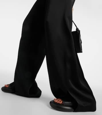 Pantaloni a gamba larga in raso | Jil Sander