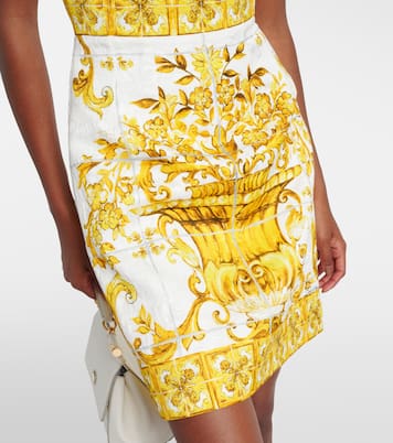 Robe Majolica en coton mélangé | Dolce&Gabbana