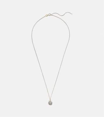 Collier Big Apple en or 10 ct et diamants | Stone and Strand
