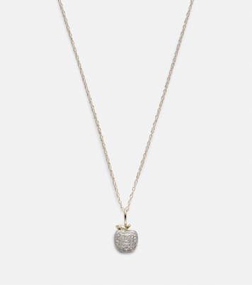Collier Big Apple en or 10 ct et diamants | Stone and Strand