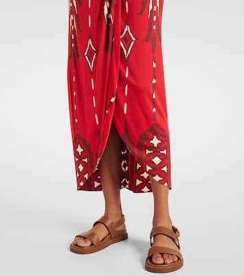 Printed twisted midi skirt | Johanna Ortiz