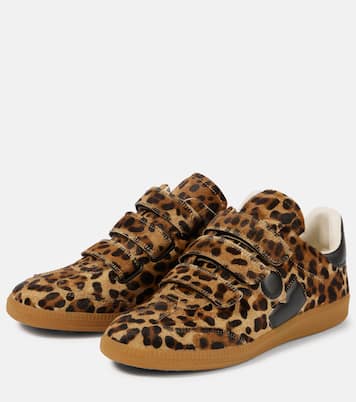 Beth leopard-print calf hair sneakers | Isabel Marant