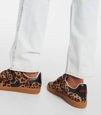 Beth leopard-print calf hair sneakers | Isabel Marant
