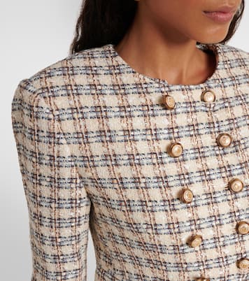 Bentley checked tweed jacket | Veronica Beard