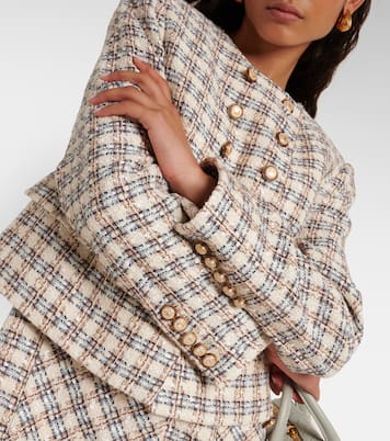 Bentley checked tweed jacket | Veronica Beard