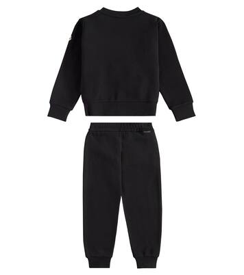 Logo fleece sweatshirt and sweatpants set | Moncler Enfant