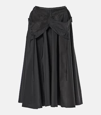 Gonna midi decostruita in taffetà | Maison Margiela