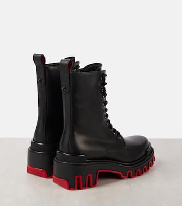 Dune Trott Alta leather combat boots | Christian Louboutin