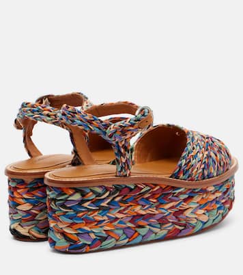 Arty raffia platform sandals | Clergerie