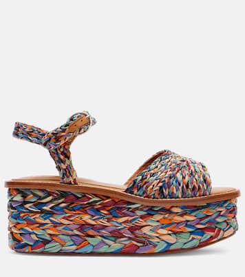 Arty raffia platform sandals | Clergerie