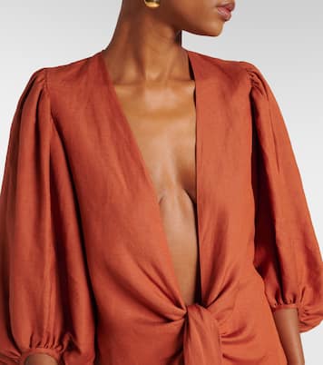 Chemise Solid en lin mélangé | Adriana Degreas