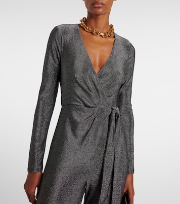 Combi-pantalon Cosima Two en lamé | Diane von Furstenberg