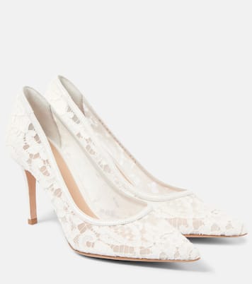 Escarpins Lyon 85 en dentelle et cuir | Gianvito Rossi